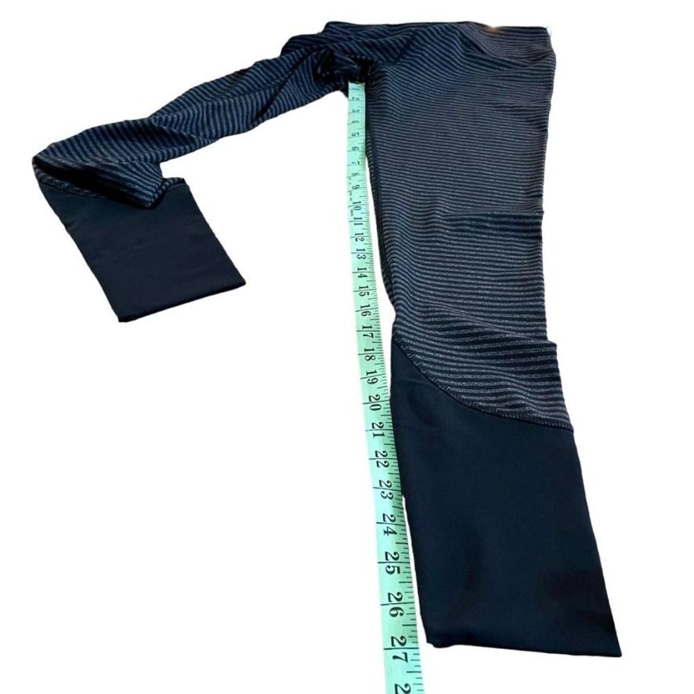Kyodan Women Striped Black and Gray Athletic Sport Yoga Leggings Size M NWOT - Picture 8 of 10